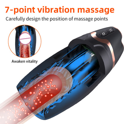 Automatic Masturbator Penis Training Device with Telescopic & Suction & Clamping