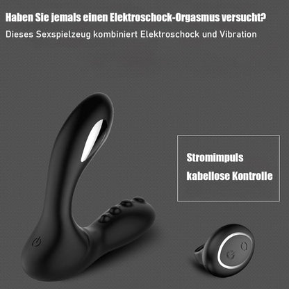 2 in 1 E-stim Anal Vibrator Prostate Stimulator with 8 Vibration & 8 Electroshock Modes