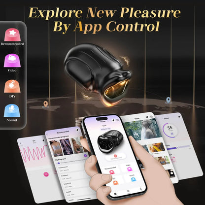 Mouth Blowjob Stroker Penis Trainer Masturbator with 10 Vibrating Modes