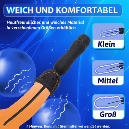 Urethral Vibrator Dilator Penis Trainer Plug Stimulator with 16 Vibration Modes