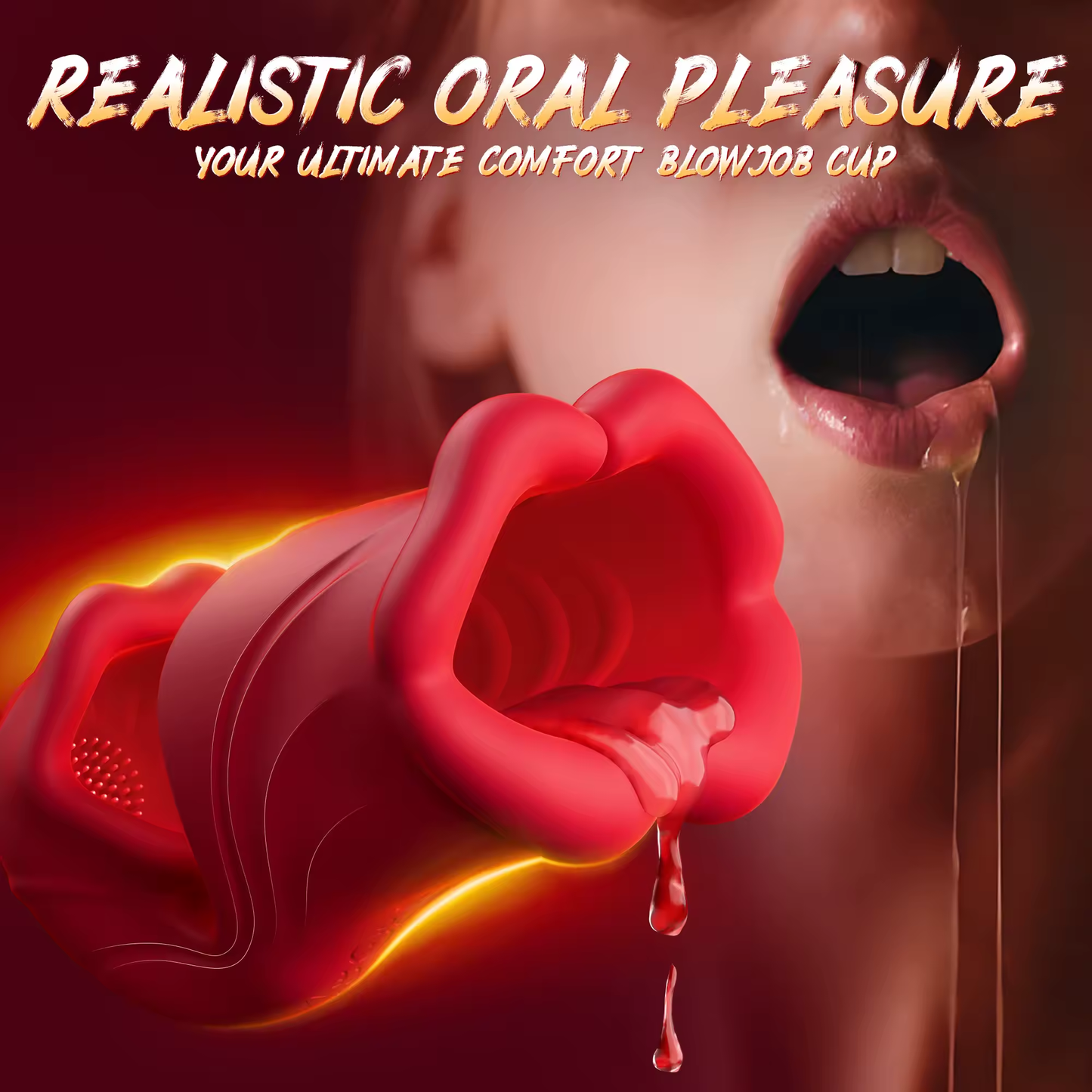 360° Full-Surround Penis Trainer Stroker Blowjob Masturbator with 9 Vibration Modes