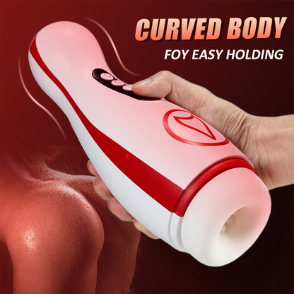Automatic Masturbator Penis Pumpe Stroker with 3 Sucking & 7 Thrusting & Rotating & Vibrating