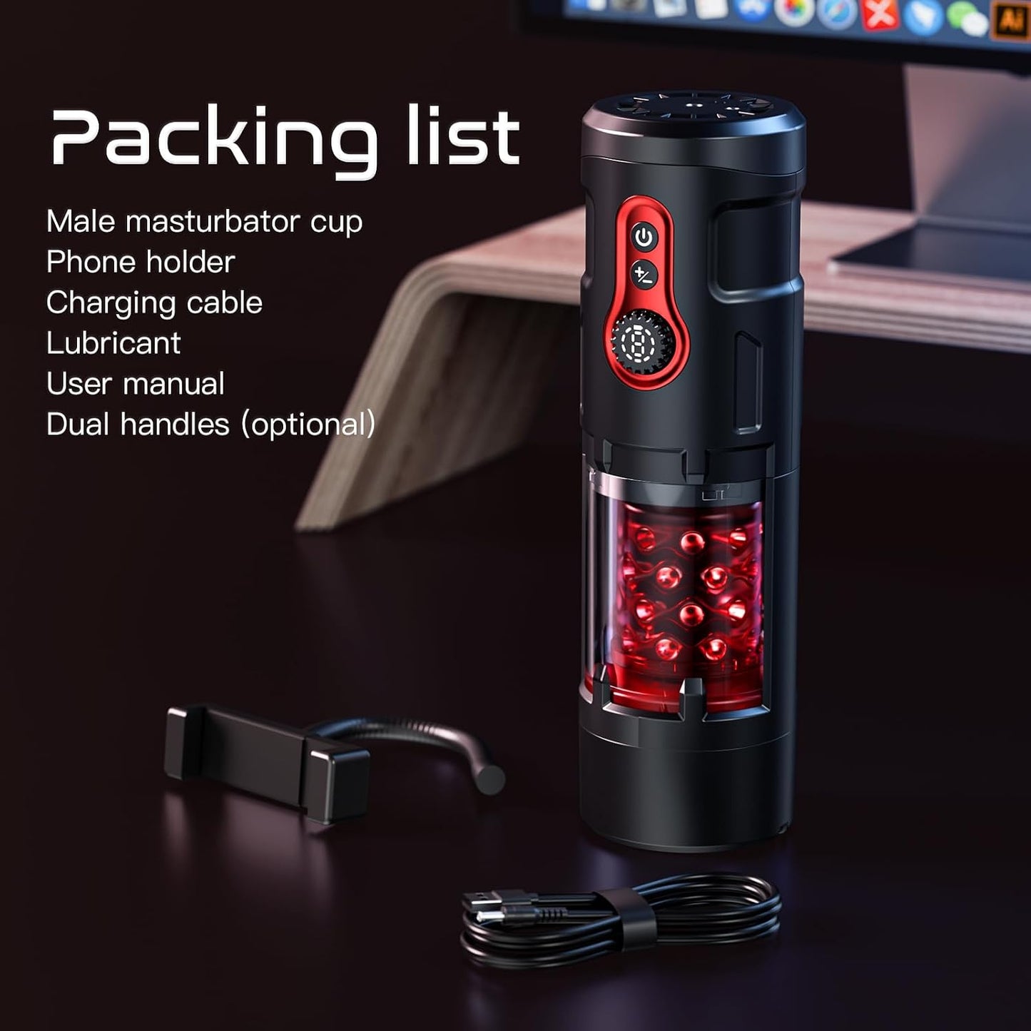 Automatic Masturbator Penis Pump Stroker Blowjob with 5 Thrustings & 9 Rotations