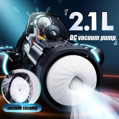 Automatic Masturbator Stroker Sex Machine with 10 Sucking & Thrusting & Heating Modes