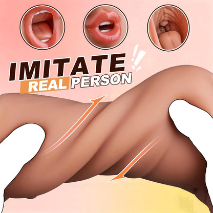Deep Throat Mouth Penis Trainer VIbrator Stroker Masturbator with 5 Dynamic Modes