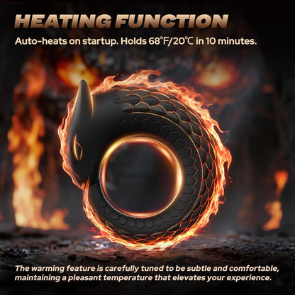 Dragon-Inspired Cock Ring Testicles Vibrator with 10 Powerful Vibration Modes