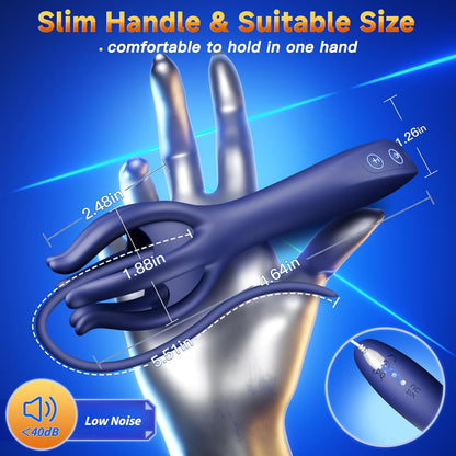 360° Wrapped Penis Trainer Urethral Vibrator Dilator with 10 Ultra Vibrating Modes