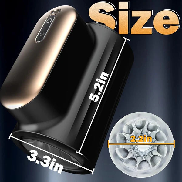 Automatic Masturbator Blowjob Stroker Penis Trainer with 10 Thrusting & Rotating Modes
