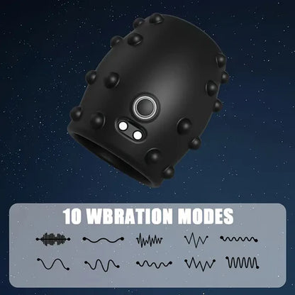 Penis Trainer Cock Ring Vibrator Stimulator Sleeve with 10 Vibration Modes