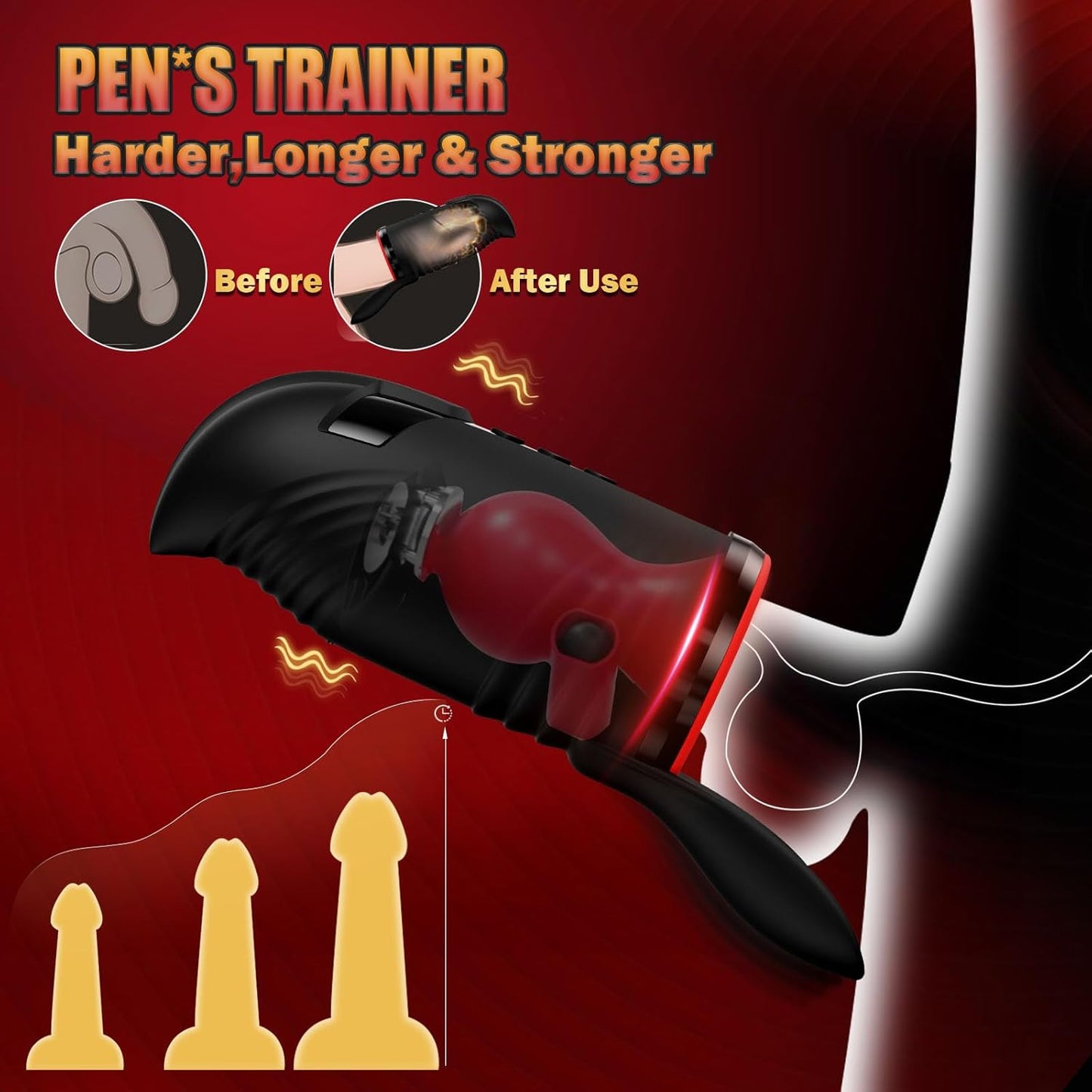 Automatic Masturbator Blowjob Sex Machine with 3 Rotating & 5 Sucking & 10 Vibrating Modes