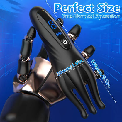 Fully Wrapped Penis Trainer Tentacle Vibrator Stroker with 10 Vibration Modes