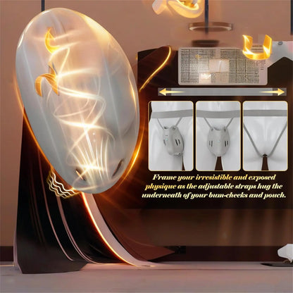 Portable Penis Cage Chastity Belt BDSM Protection Testicle Trainer with with 9 Modes & APP Control