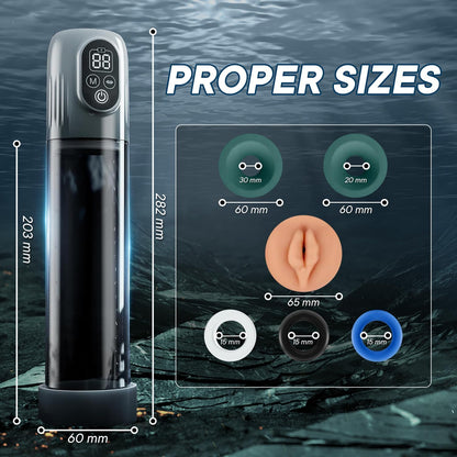 4 IN 1 Electric Penis Pump Enlarger with 4 Training Pressure & 5 Suction Modes