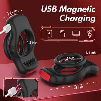 App & Remote Controlled Cock Ring Penis Trainer Vibrator with 10 Vibration Modes