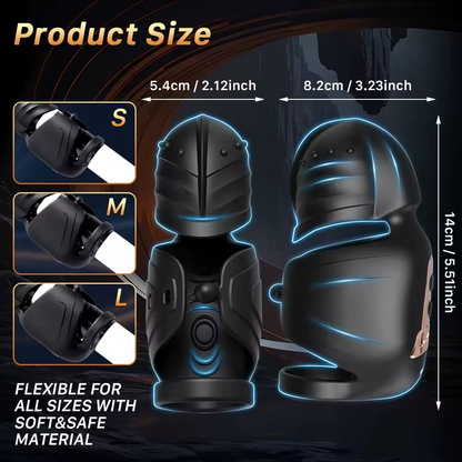 360° Wrapped Penis Trainer Vibrator Cock Ring with 10 Swing & 10 Vibrating Modes