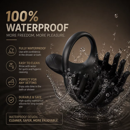 Wearable Testicle Massager Penis Trainer Vibrator Cock Ring mit 10 Vibration Modes