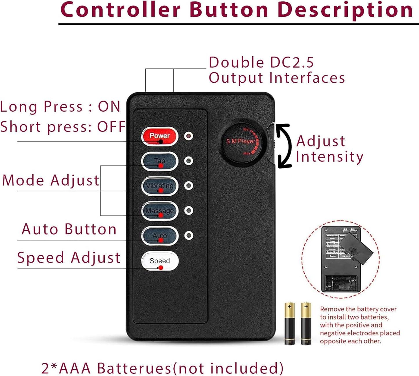 E-stim Testicle Electrical Sleeve CBT Cock and Ball Torture Bondage Chastity Device