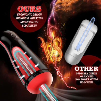 360° Wrapped Electric Masturbator Penis Trainer with 7 Vibration & 7 Suction Modes