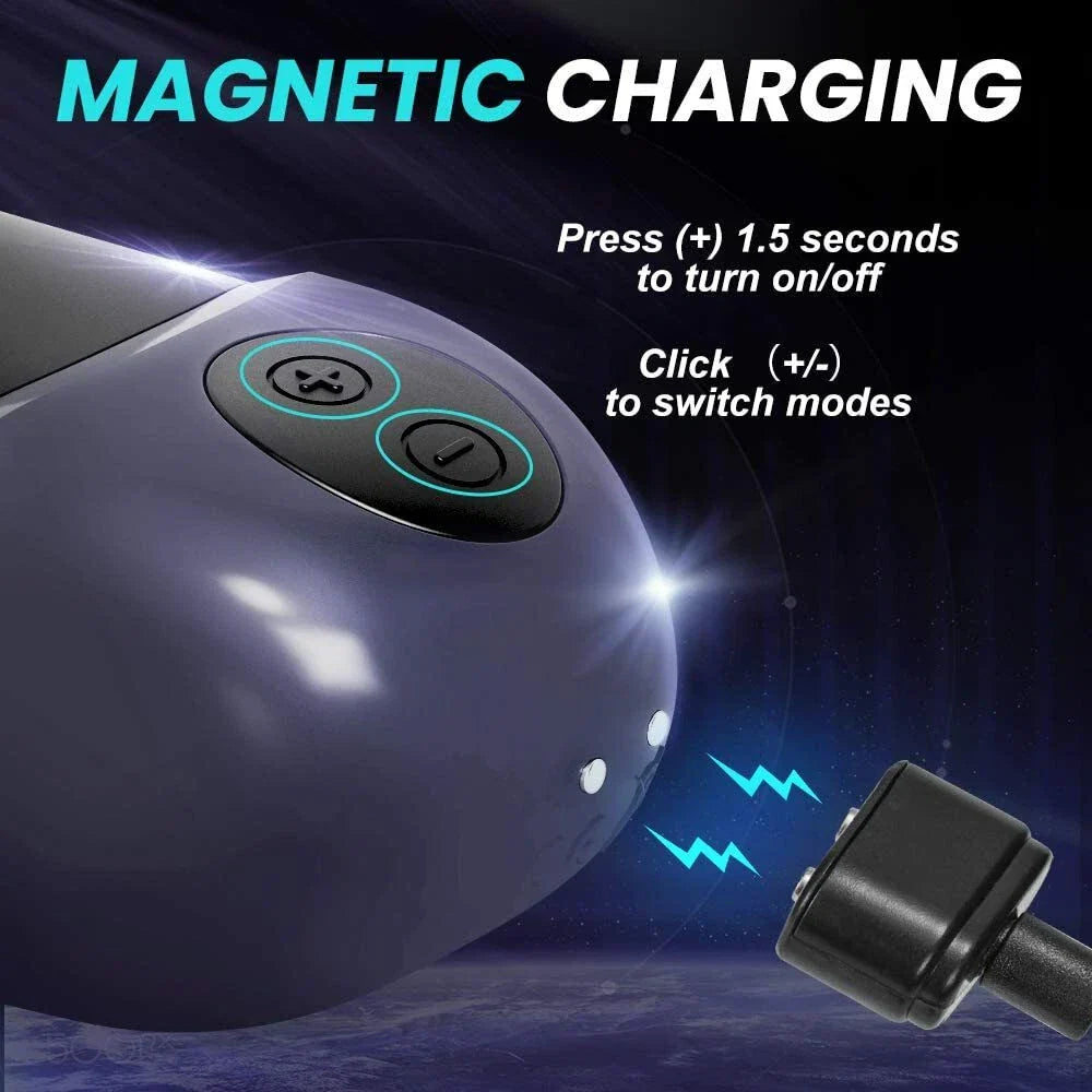 Automatic Penis Trainer Stroker Masturbator with 14 Vibration Modes & 2 Motors