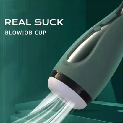 Automatic Stroker Blowjob Penis Trainer Masturbator with 3 Suctions and 6 Vibrations