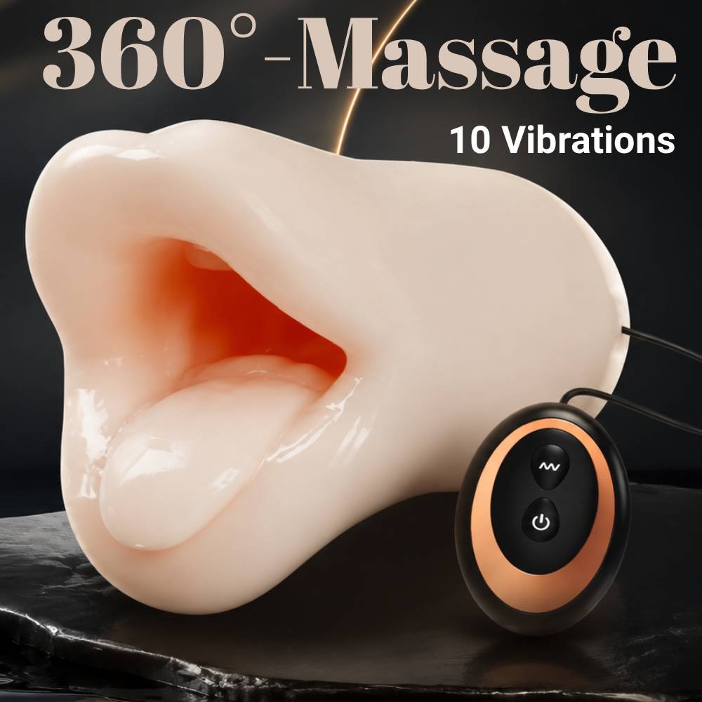 Glans Trainer Oral Sex Precision Training Penis Vibrator Stimulator with 10 Vibration Modes