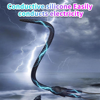 Electro Stim Urethral Sound Anal Plug with Customizable Electronic Pulse Modes