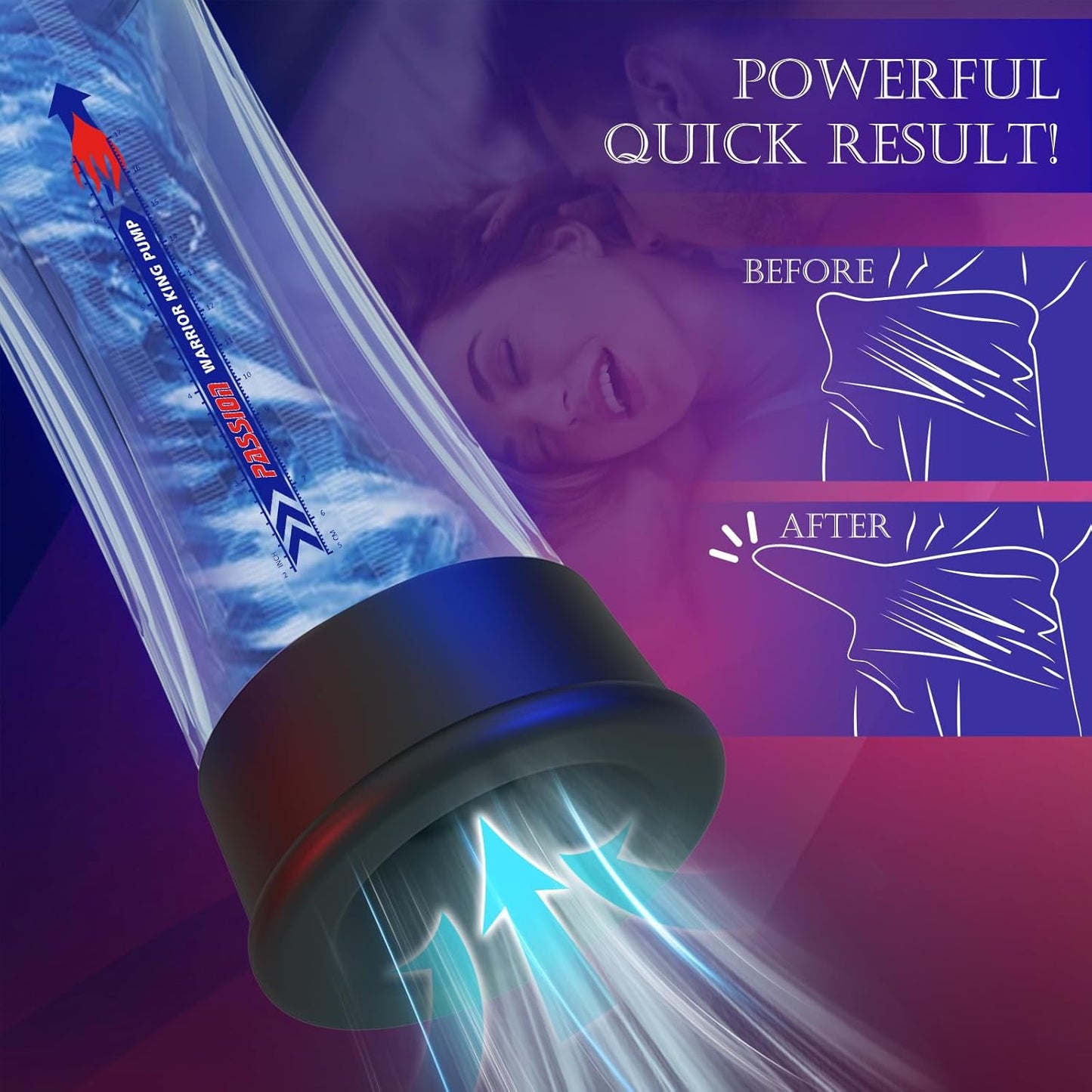 Electric Vacuum Penis Pump Enlarger with 4 Suction Modes & 4 Pressure Levels