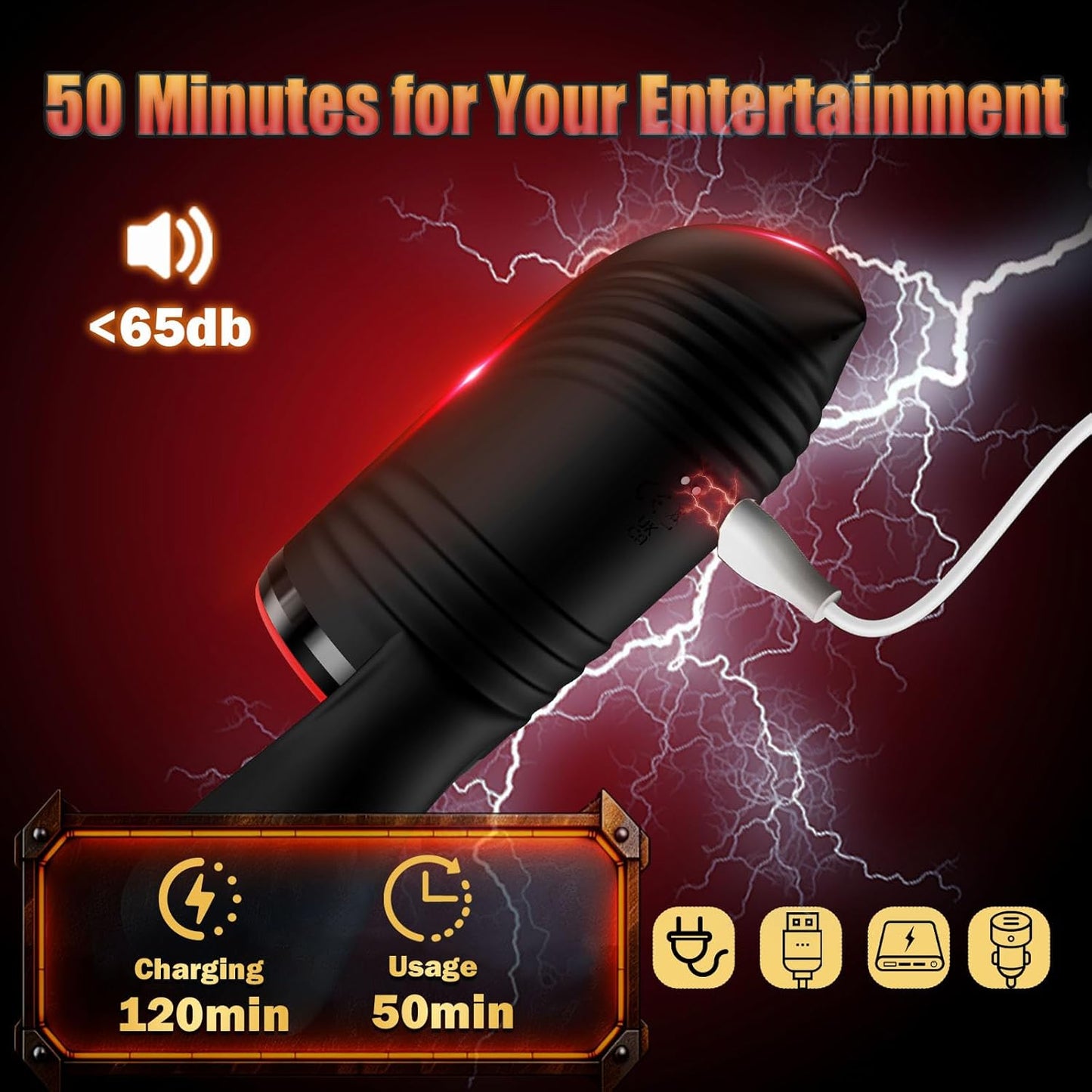 Automatic Masturbator Blowjob Sex Machine with 3 Rotating & 5 Sucking & 10 Vibrating Modes