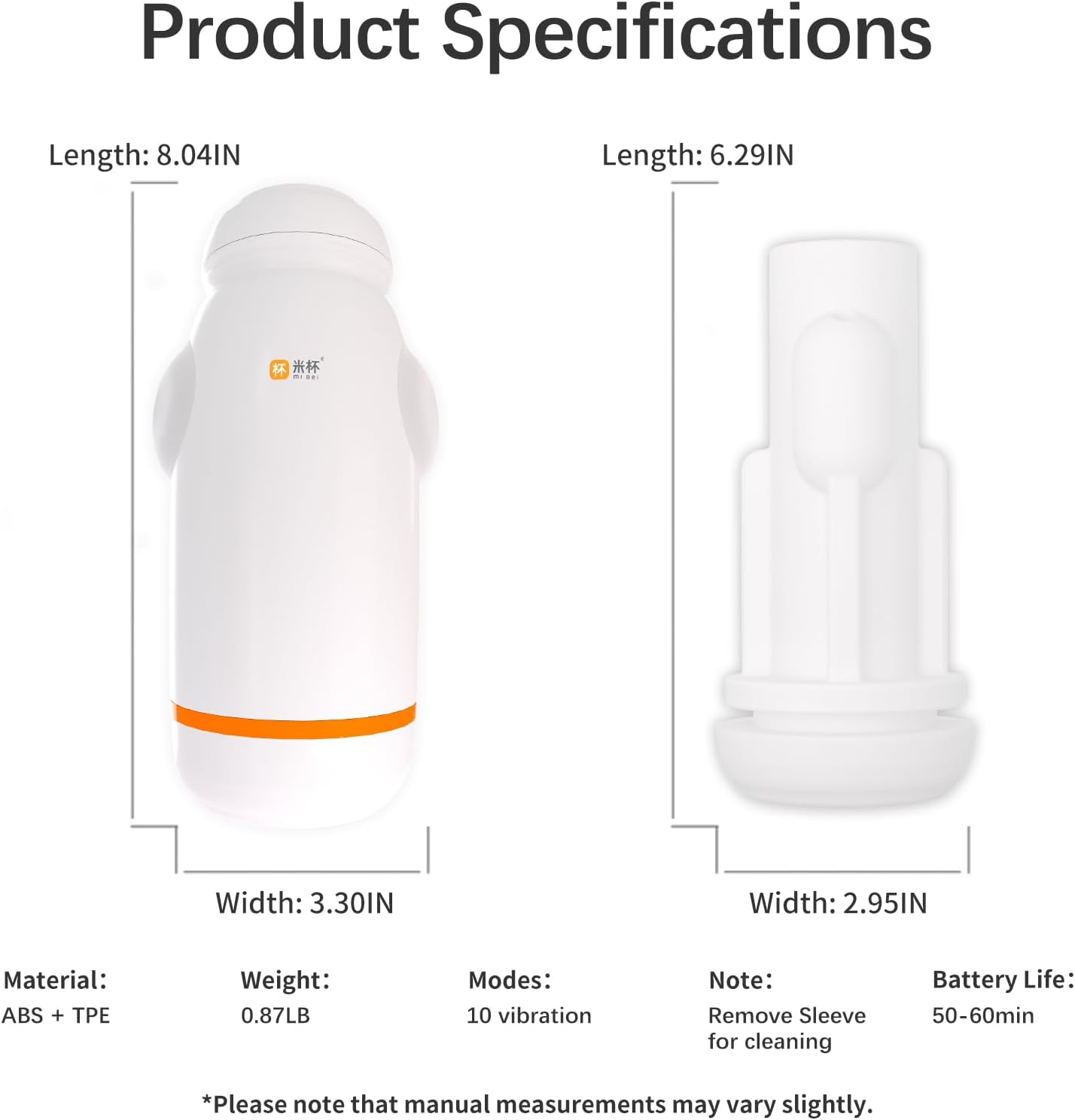 Automatic Masturbator Pocket Pussy Stroker with 10 Vibrating Modes