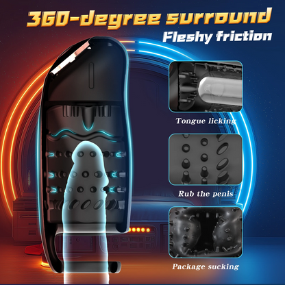 4 IN 1 Electric Penis Trainer Vibrator Glans Stimulator Masturbator with 9 Vibration Modes