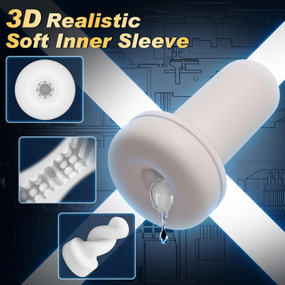 Automatic Masturbator Penis Stroker Sex Machine with 5 Swing & Rotation & Vibration Modes