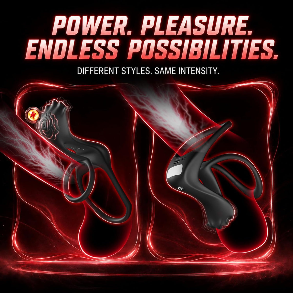 Dual Penis Trainer Vibrator Cock Ring Clitoral Stimulator with App & 9 Vibration Modes