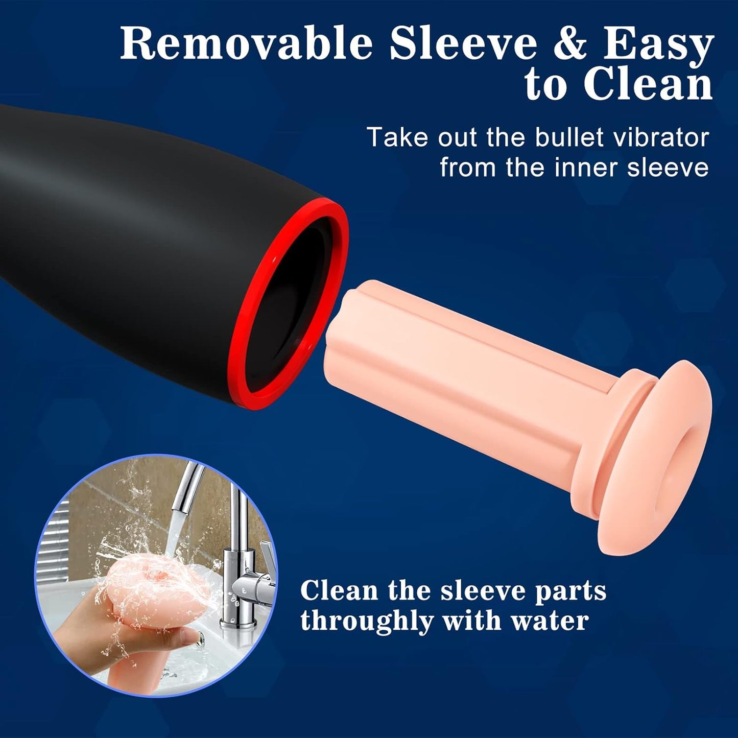 Automatic Blowjob Machine Masturbator with 10 Vibrating & 7 Sucking & 7 Squeezing