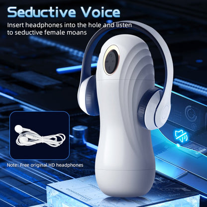 Automatic Masturbator Oral Stroker Blowjob with 5 Sucking & 10 Vibrating Modes