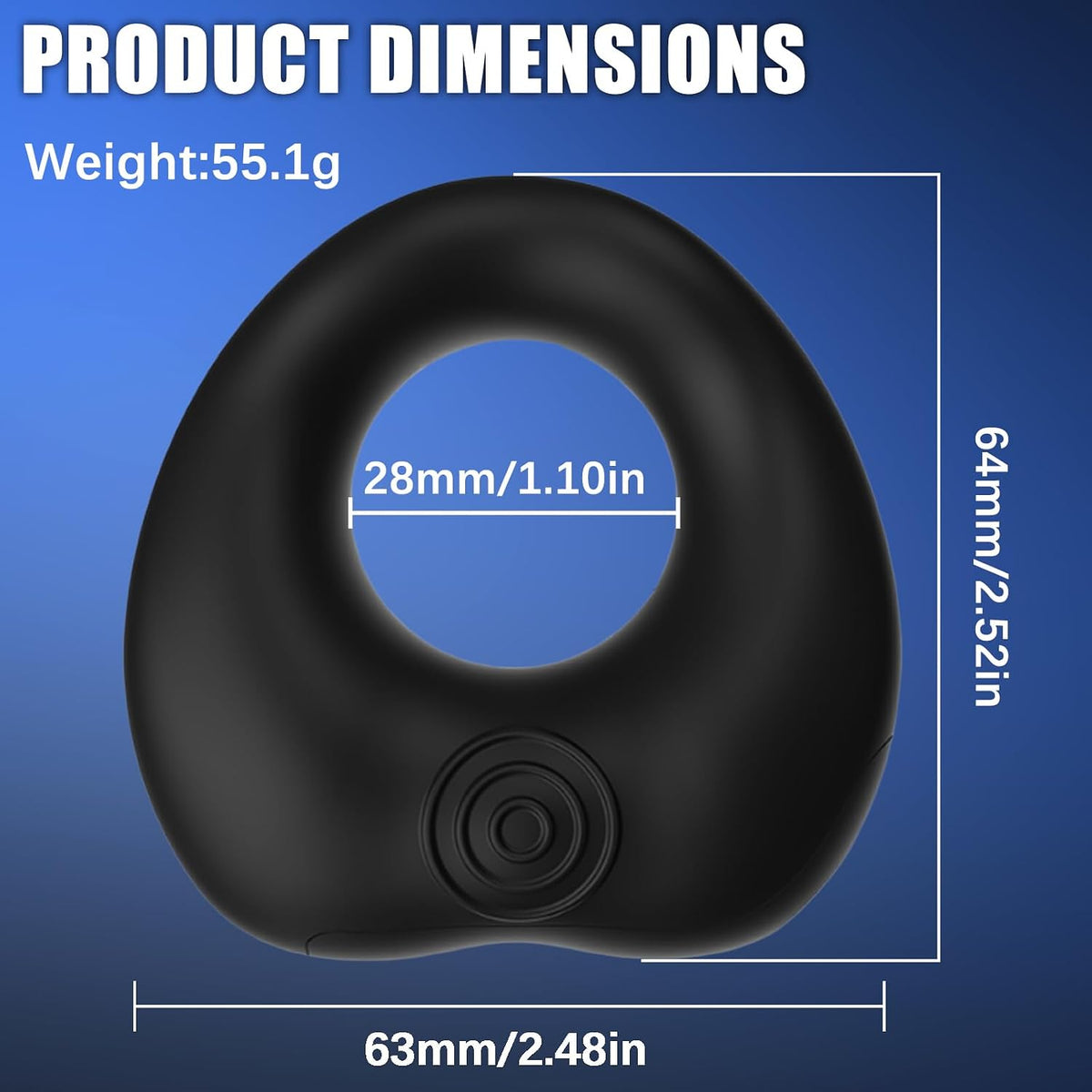 Couple Vibrator Cock Ring Penis Trainer Testicle Stimulator with 12 Vibrator Modes