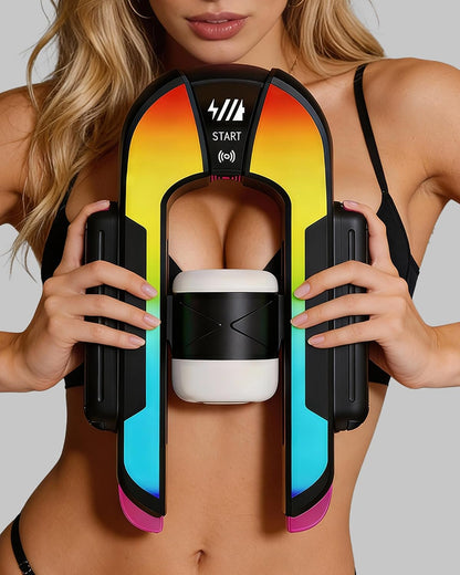 RGB Lighting Automatic Masturbator Sex Machine with 4 Stroke Modes × 4 Speed Levels