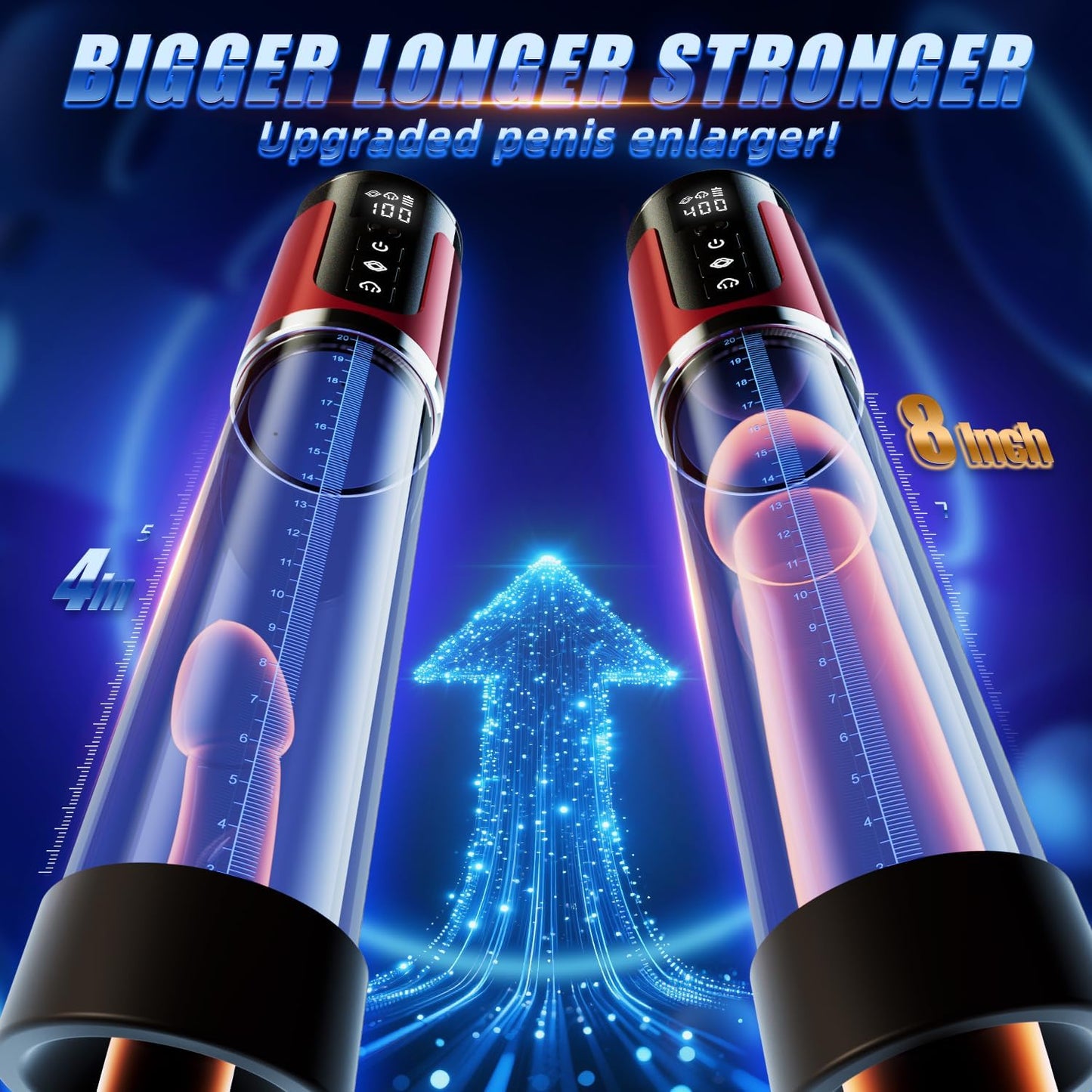 2 IN 1 Automatic Masturbator Penis Pump Enlarger with 4 Training & 3 Suction Modes