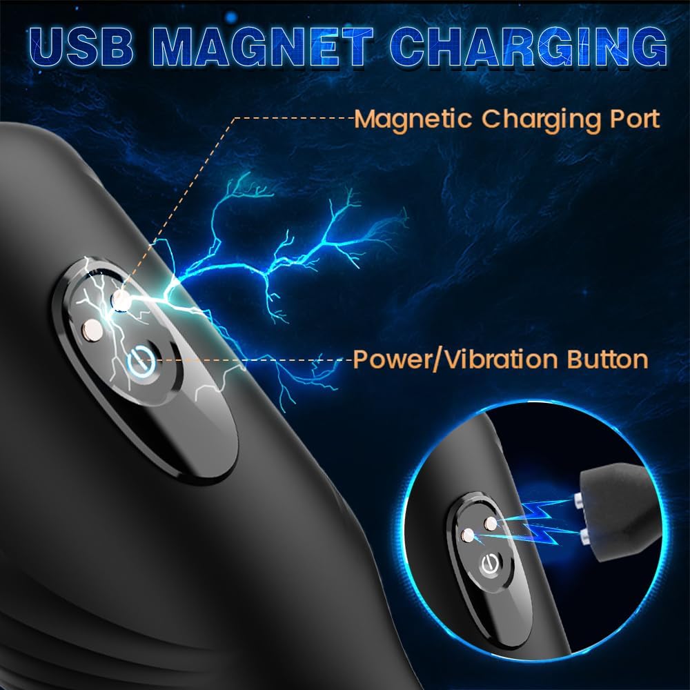 2 IN 1 Electric Penis Trainer Vibrator Stimulator Masturbator with 10 Vibration Modes
