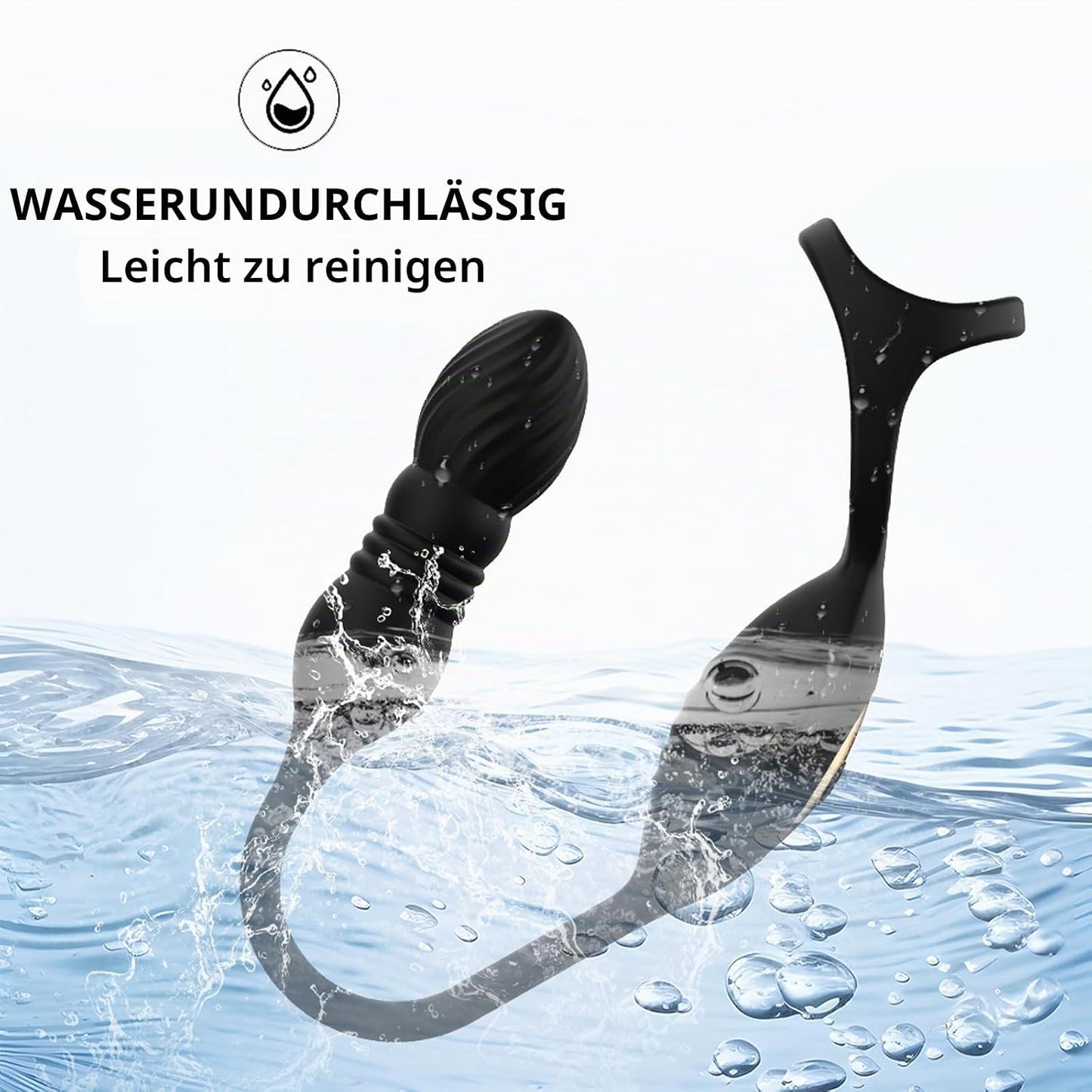 4 IN 1 Anal Vibrator Dildo Penis Ring Prostate Stimulator with 9 Vibration Modes