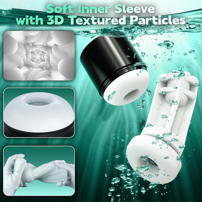 Handle Masturbator Blowjob Sex Machine with 5 Thruting & Sucking & 10 Vibrating Modes