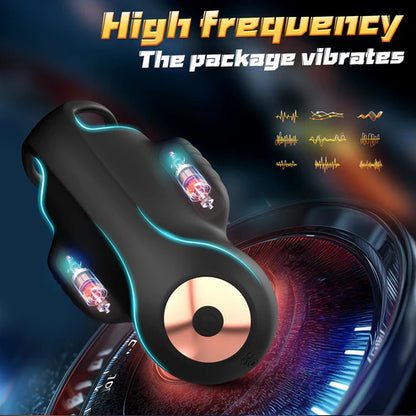 4 IN 1 Electric Penis Trainer Vibrator Glans Stimulator Masturbator with 9 Vibration Modes