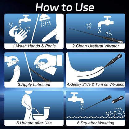 Octopus Tentacle Sounding Rods Urethra Vibrator Prostate Massager Penis Plug with 10 Vibration Modes