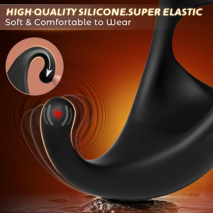 Smart Cock Ring Penis Trainer Anal Vibrator Prostate Massager with 10 Vibration Modes