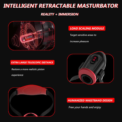 Automatic Sucking Male Masturbation Cup Stroker with 6 Vibrating & Thrusting Modes