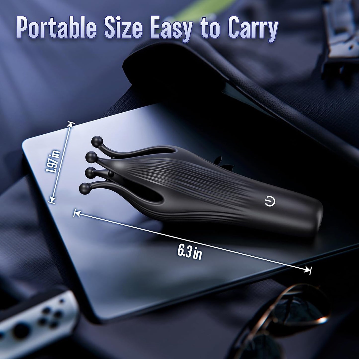 4 IN 1 Penis Vibrator Glans Trainer Stroker Masturbator with 10 Licking & Vibrating