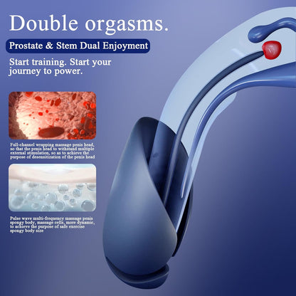 Electric Urethral Dilator Vibrator Glans Stimulator with 10 Vibration Modes