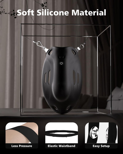 Electric Penis Trainer Vibrator Sets Chastity Cage Glans Stimulator with 9 Vibration Modes