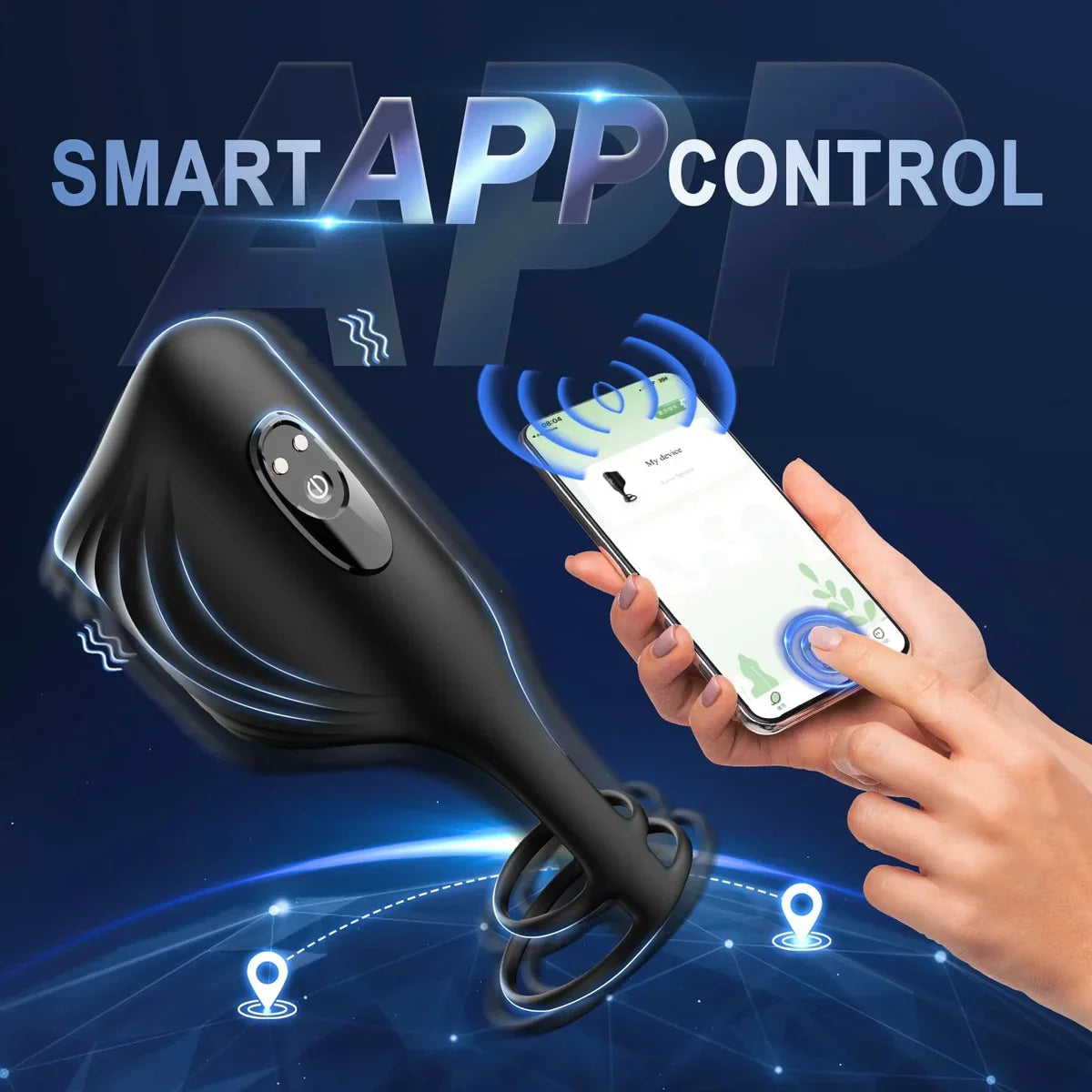 2 IN 1 Electric Penis Trainer Vibrator Stimulator Masturbator with 10 Vibration Modes