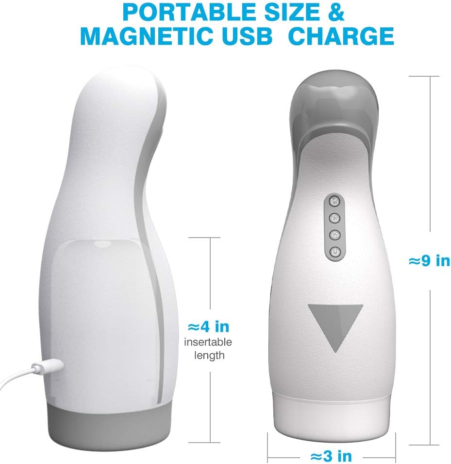 Automatic Blowjob Sex Machine Masturbator with 3 Sucting & 4 Vibrating & Heating