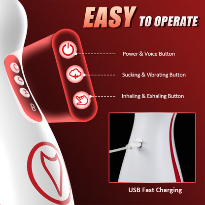 Automatic Masturbator Penis Pumpe Stroker with 3 Sucking & 7 Thrusting & Rotating & Vibrating